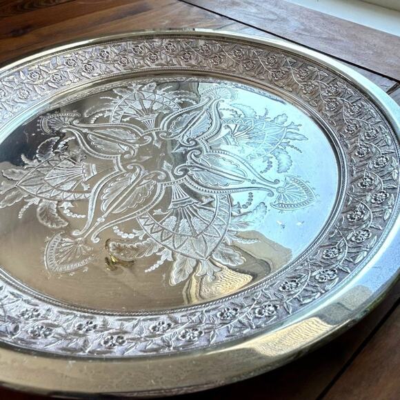 Vintage Meriden 11" Silver Plate Platter - Quadruple Plate 1705 II V - Picture 1 of 10